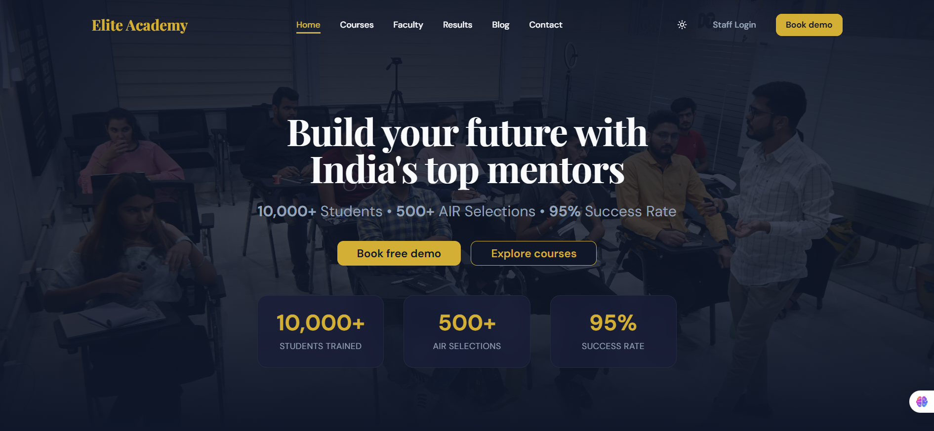 coaching institute website